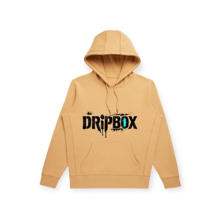 Camel Dripbox Hoodie Front